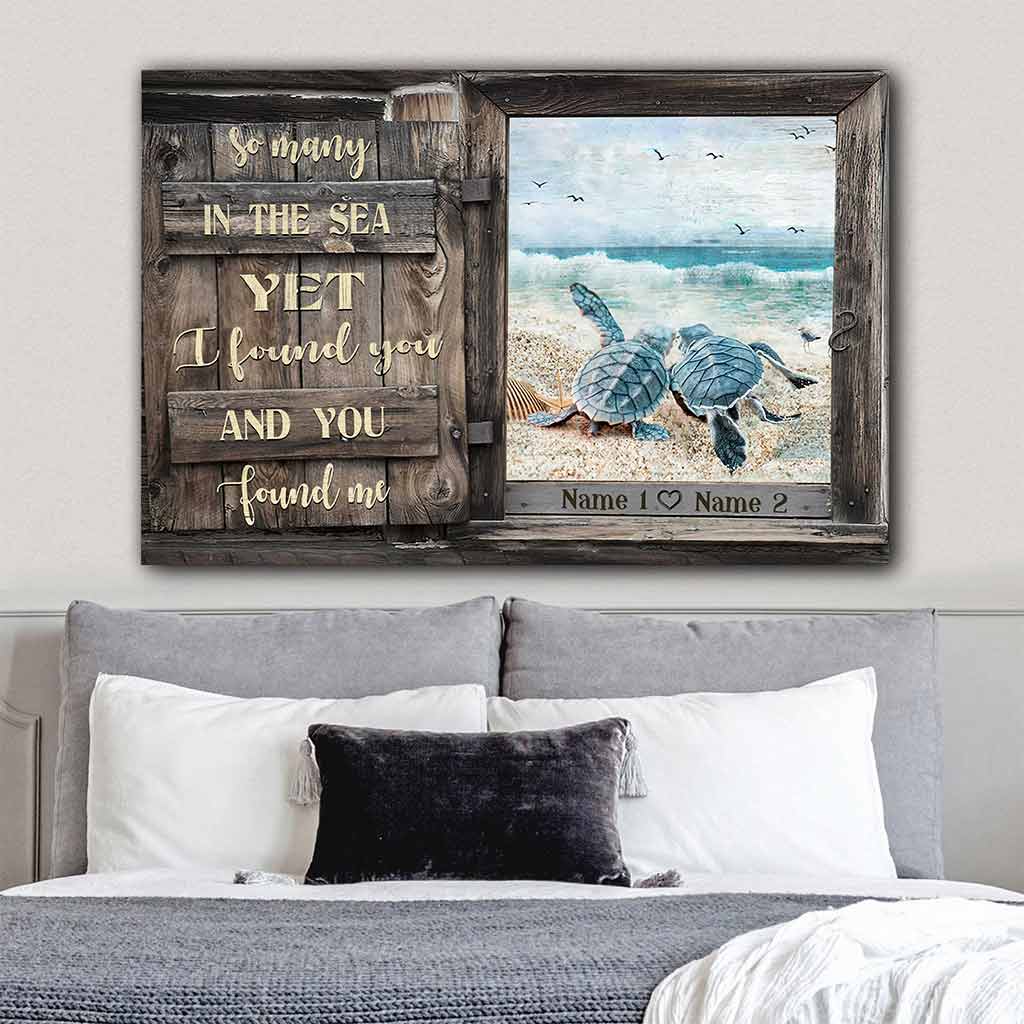 So Many In The Sea - Turtle Personalized Poster