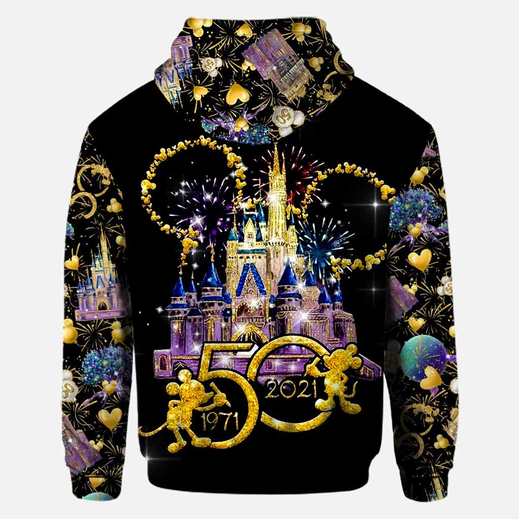 50th Anniversary Magic Kingdom - Personalized Mouse All Over T-shirt and Hoodie