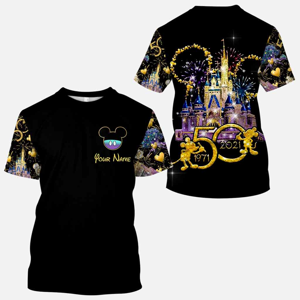 50th Anniversary Magic Kingdom - Personalized Mouse All Over T-shirt and Hoodie