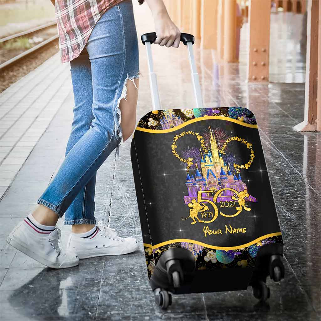 50 Years Of Magic - Personalized Mouse Luggage Cover