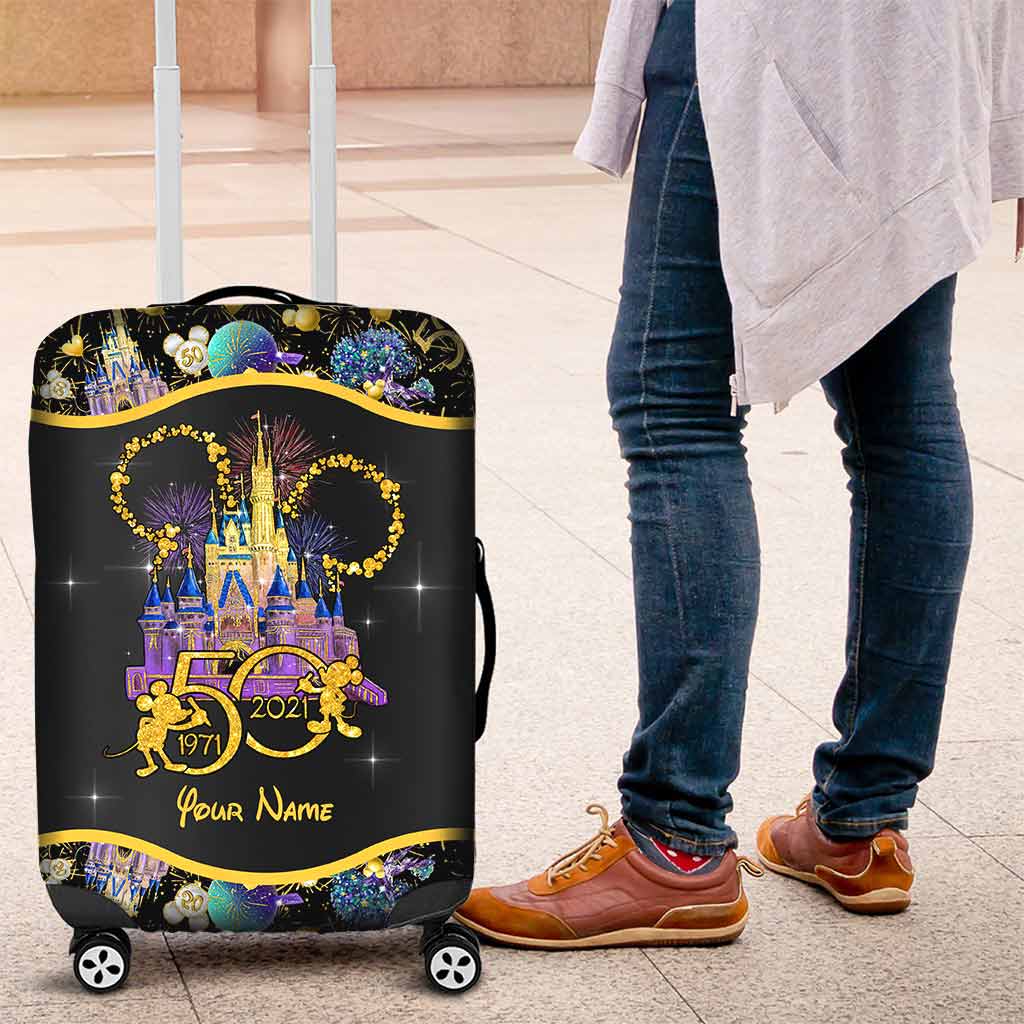 50 Years Of Magic - Personalized Mouse Luggage Cover