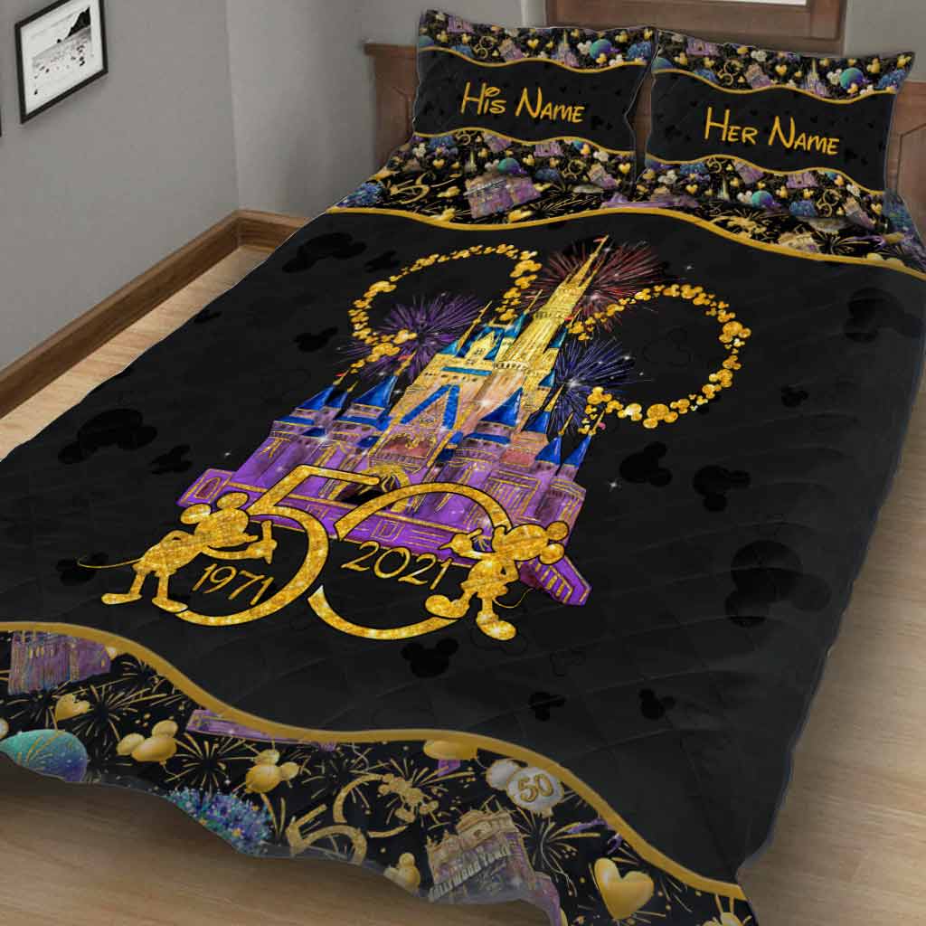 50th Anniversary Magic Kingdom - Personalized Mouse Quilt Set