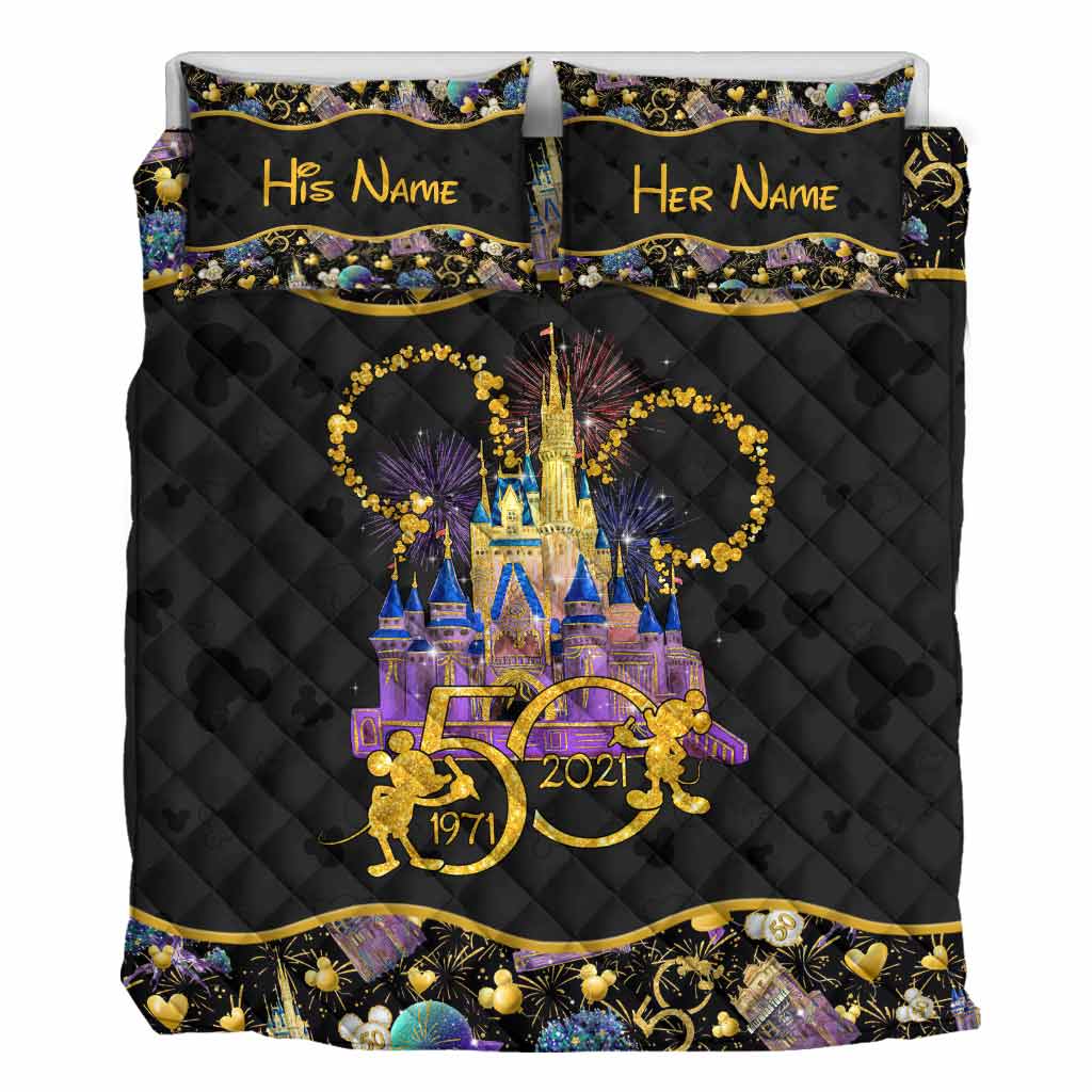 50th Anniversary Magic Kingdom - Personalized Mouse Quilt Set