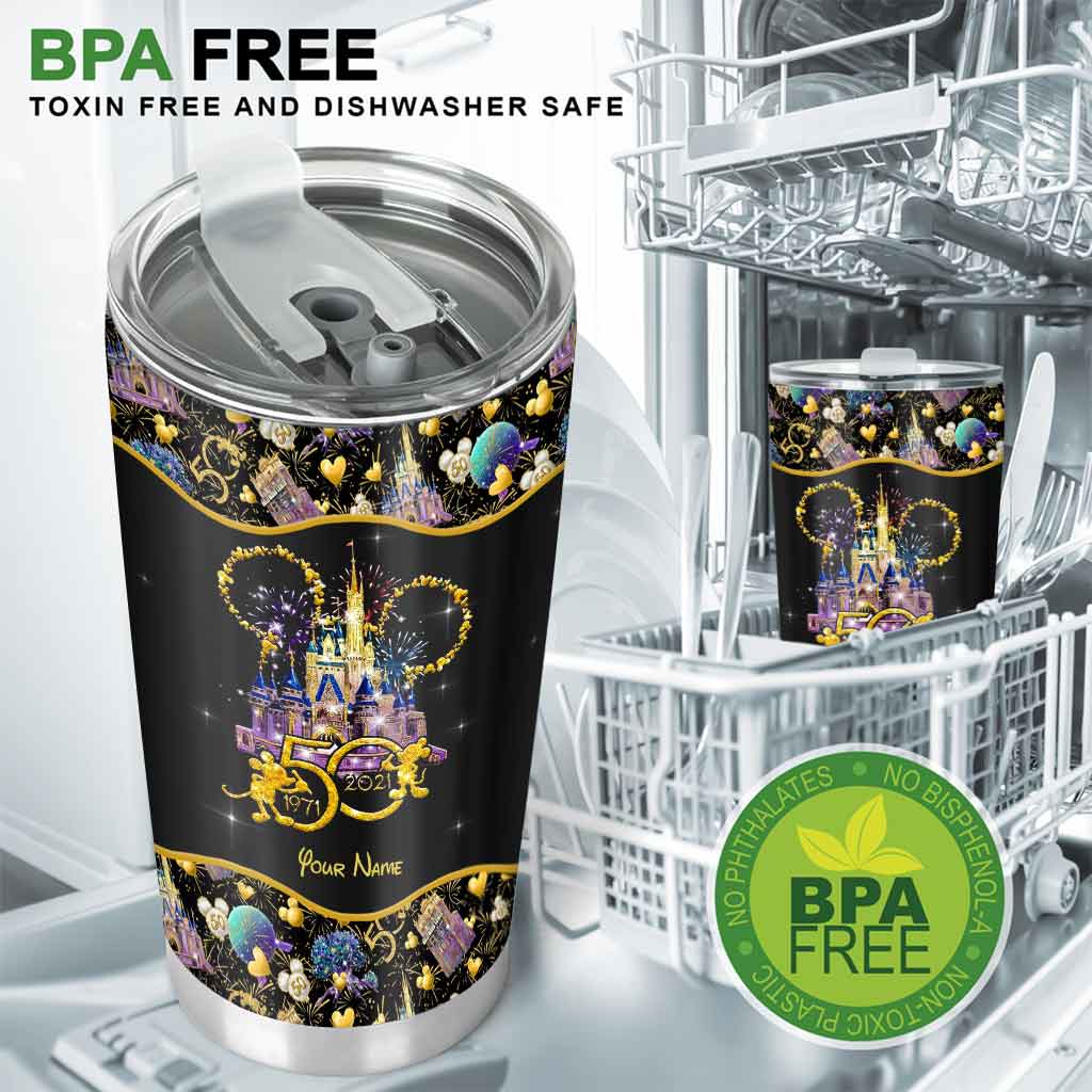 50th Anniversary Magic Kingdom - Personalized Mouse Tumbler