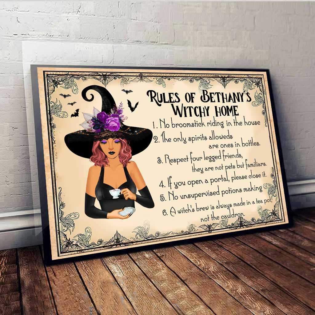 Witch House Rules - Personalized Poster