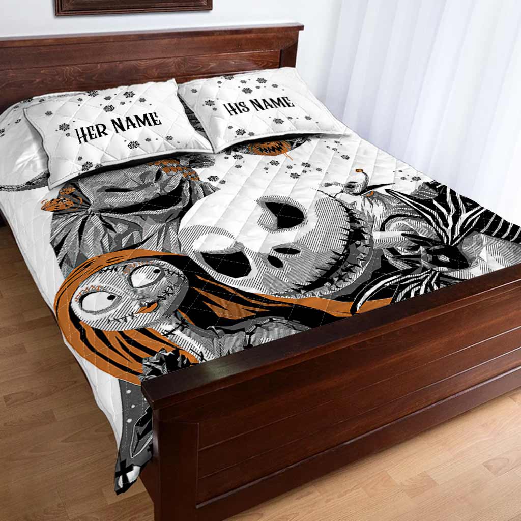 Nightmare Couple - Personalized Quilt Set