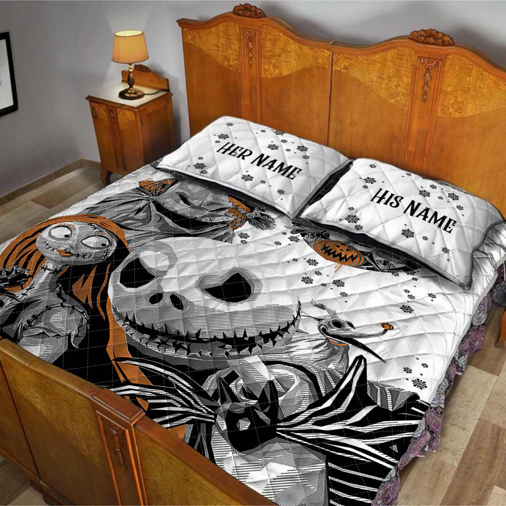 Nightmare Couple - Personalized Quilt Set