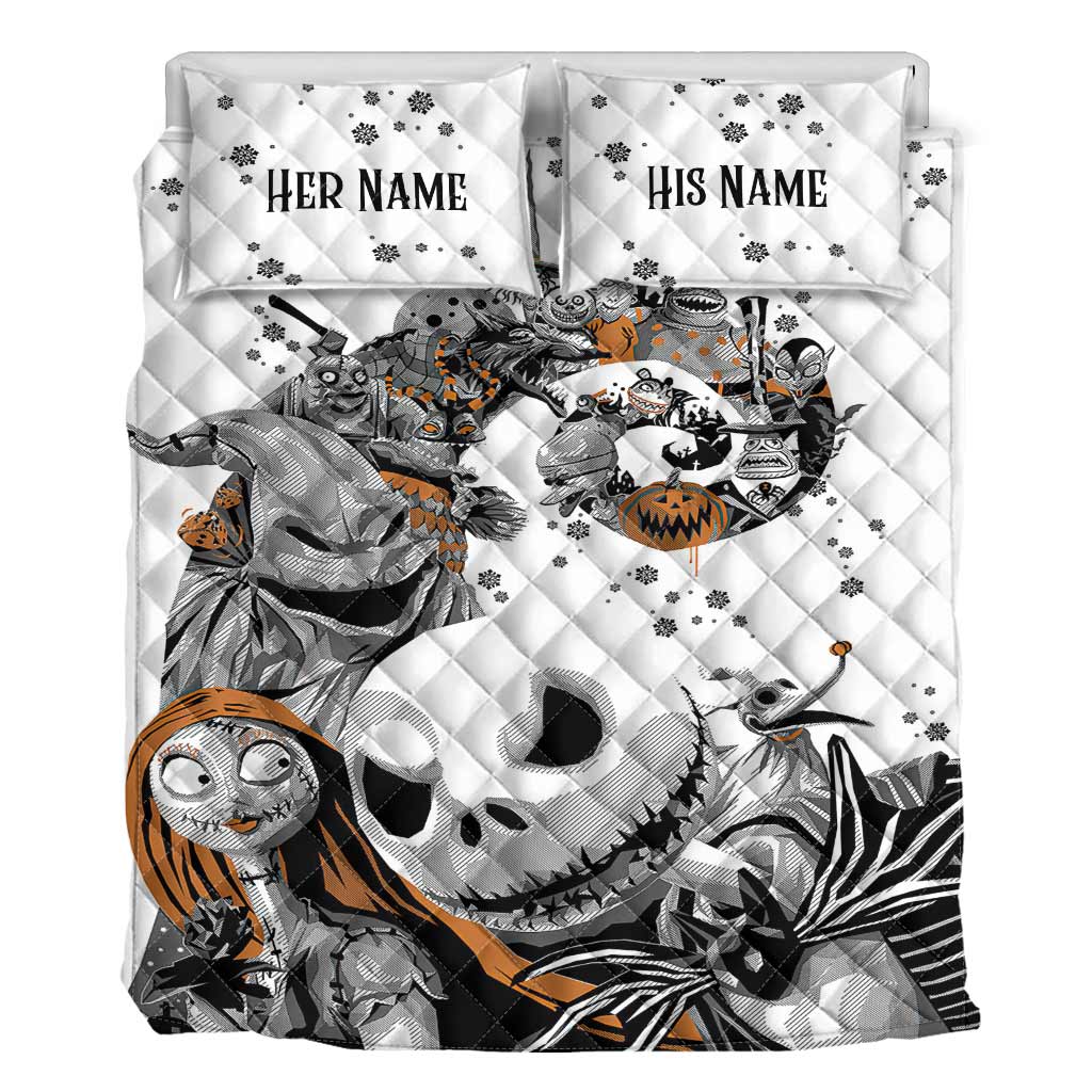 Nightmare Couple - Personalized Quilt Set