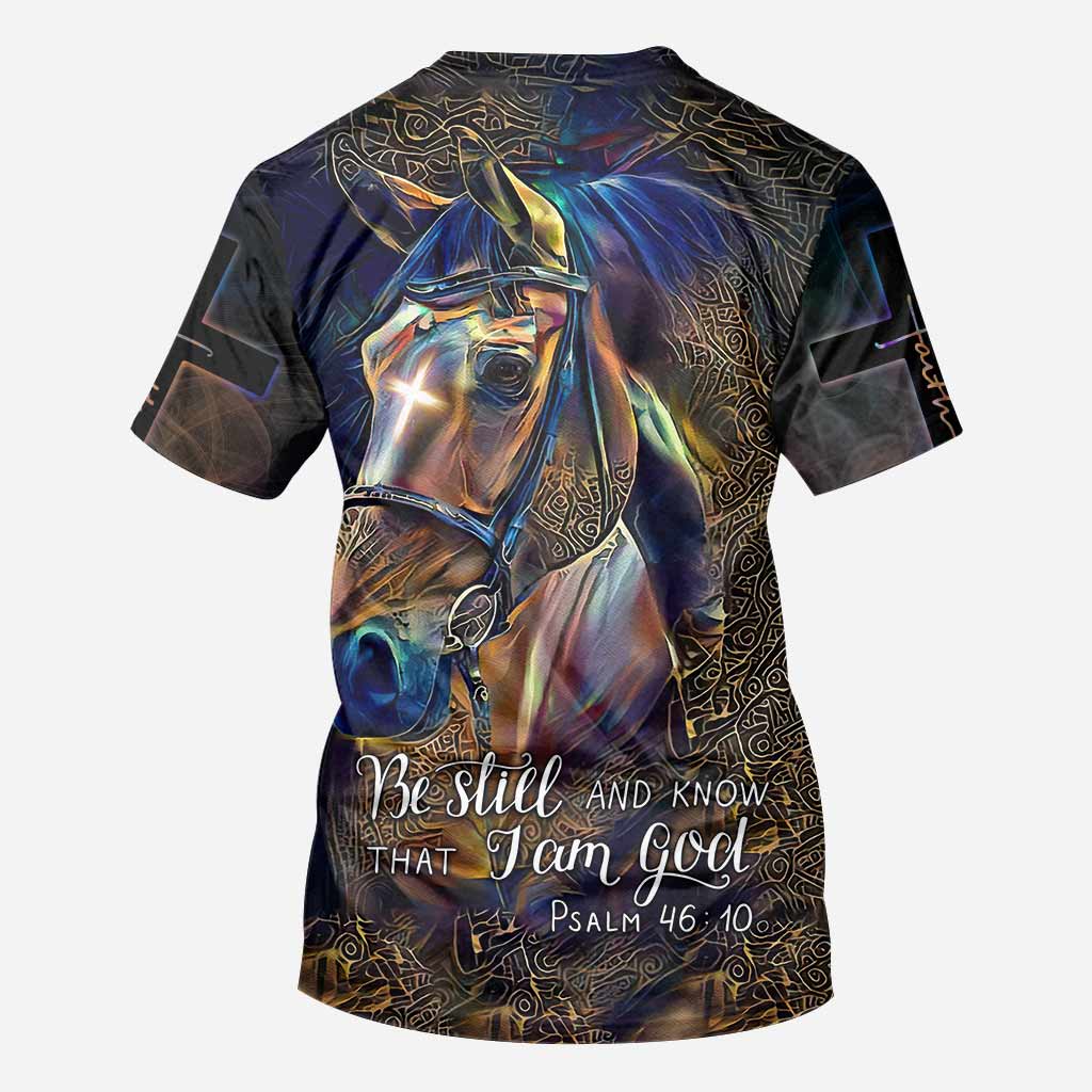 Be Still And Know That - Personalized Horse All Over T-shirt and Hoodie