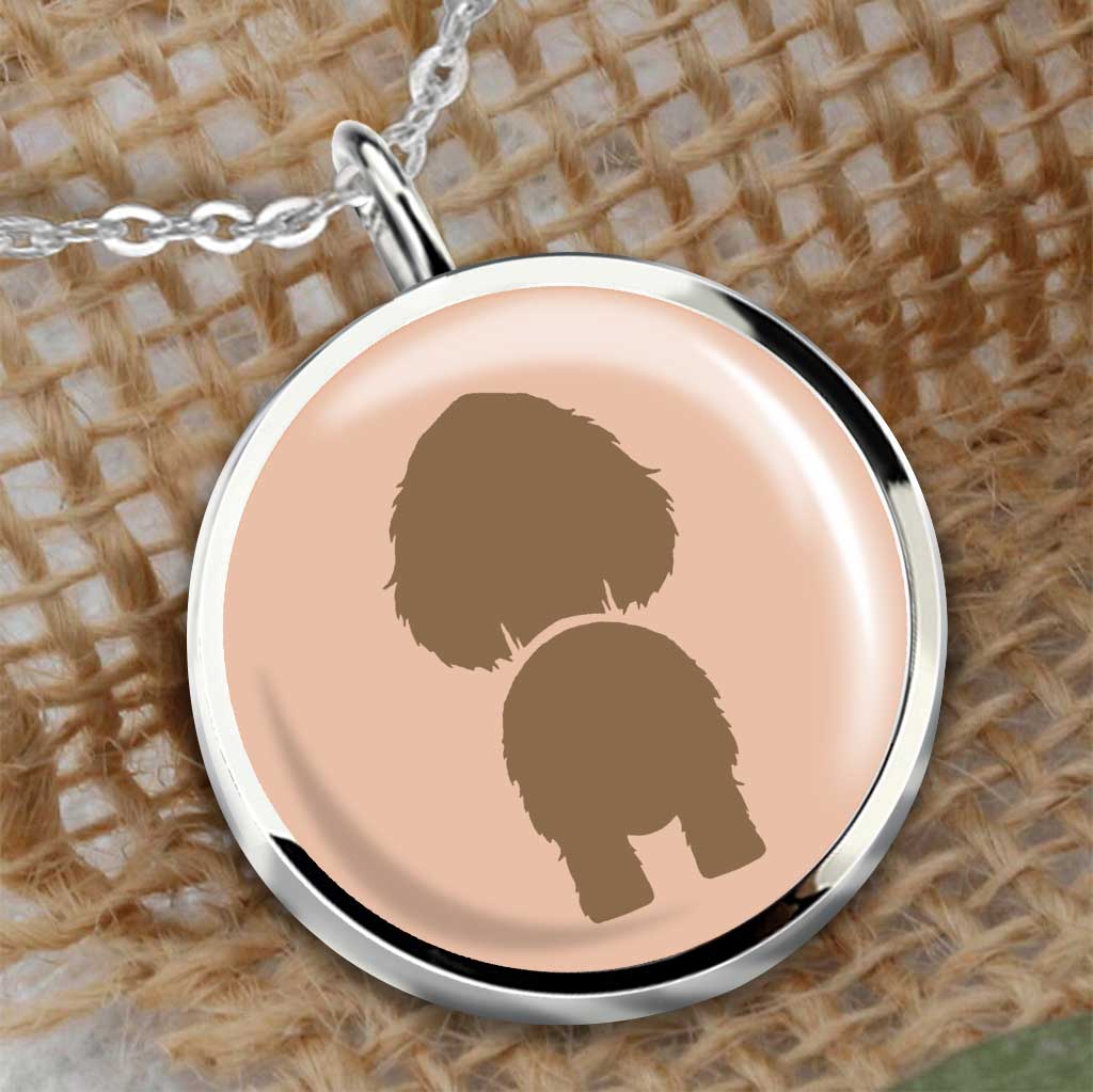 Best Dog Mom Ever - Personalized Mother's Day Dog Round Pendant Necklace