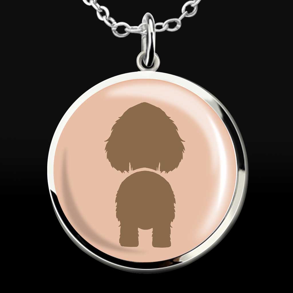 Best Dog Mom Ever - Personalized Mother's Day Dog Round Pendant Necklace