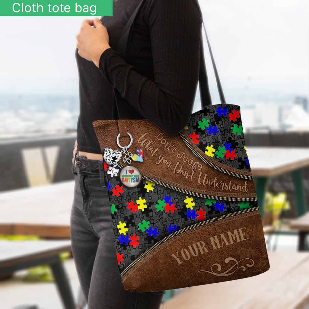 Don't Judge What You Don't Understand - Autism Awareness Personalized  Tote Bag