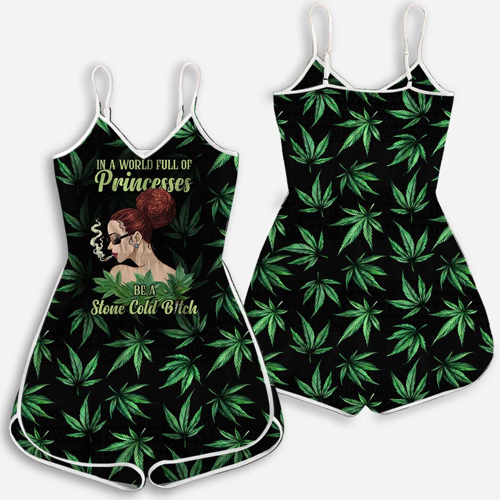 In A World Full Of Princesses - Personalized Weed Romper