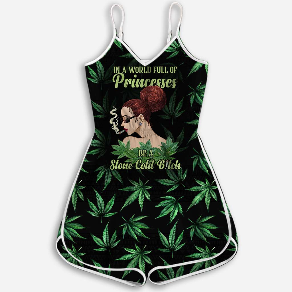 In A World Full Of Princesses - Personalized Weed Romper