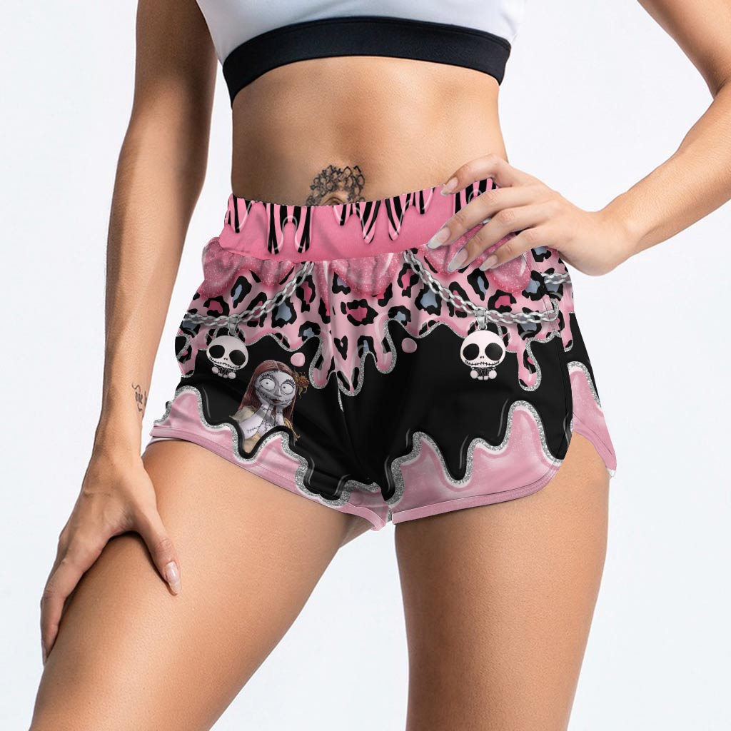 Black Pink Nightmare - Cross Tank Top and Women Shorts