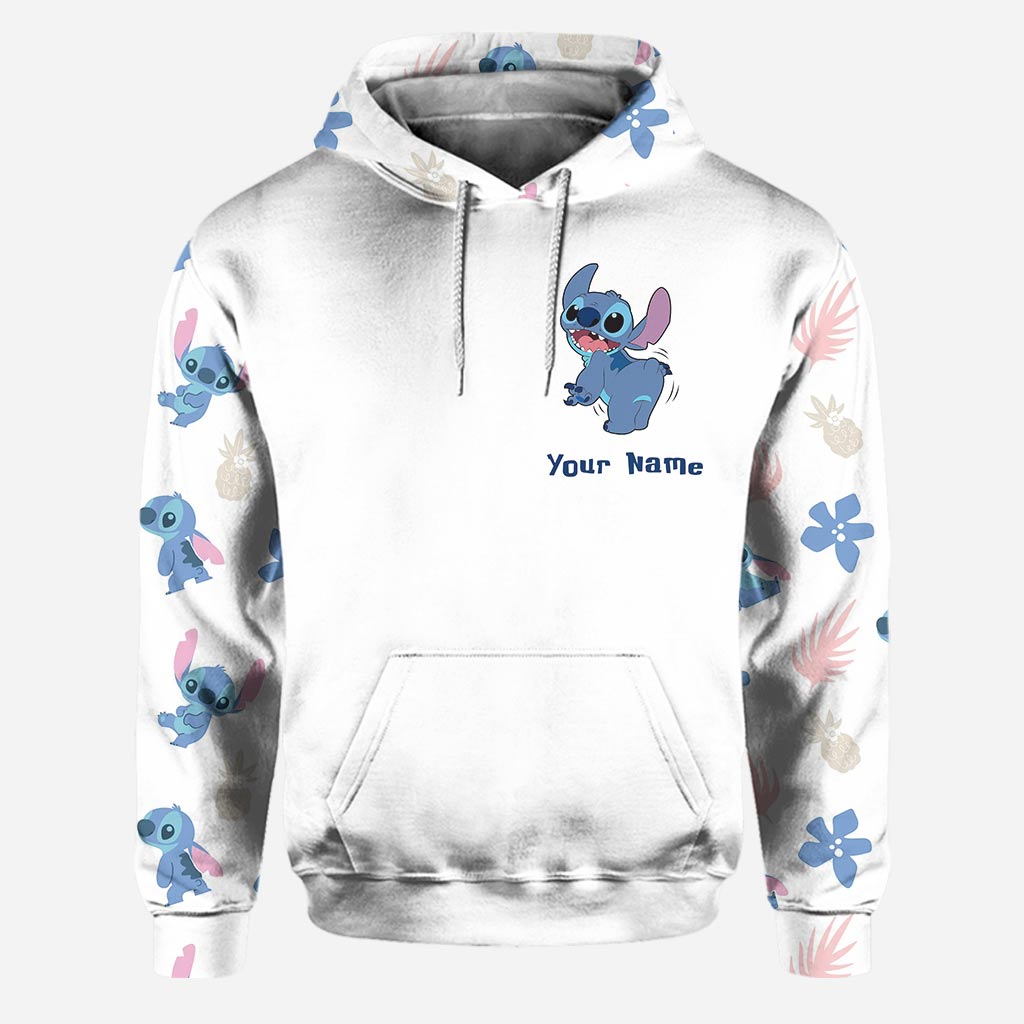 You Can Talk Behind My Back - Personalized Ohana Hoodie And Leggings