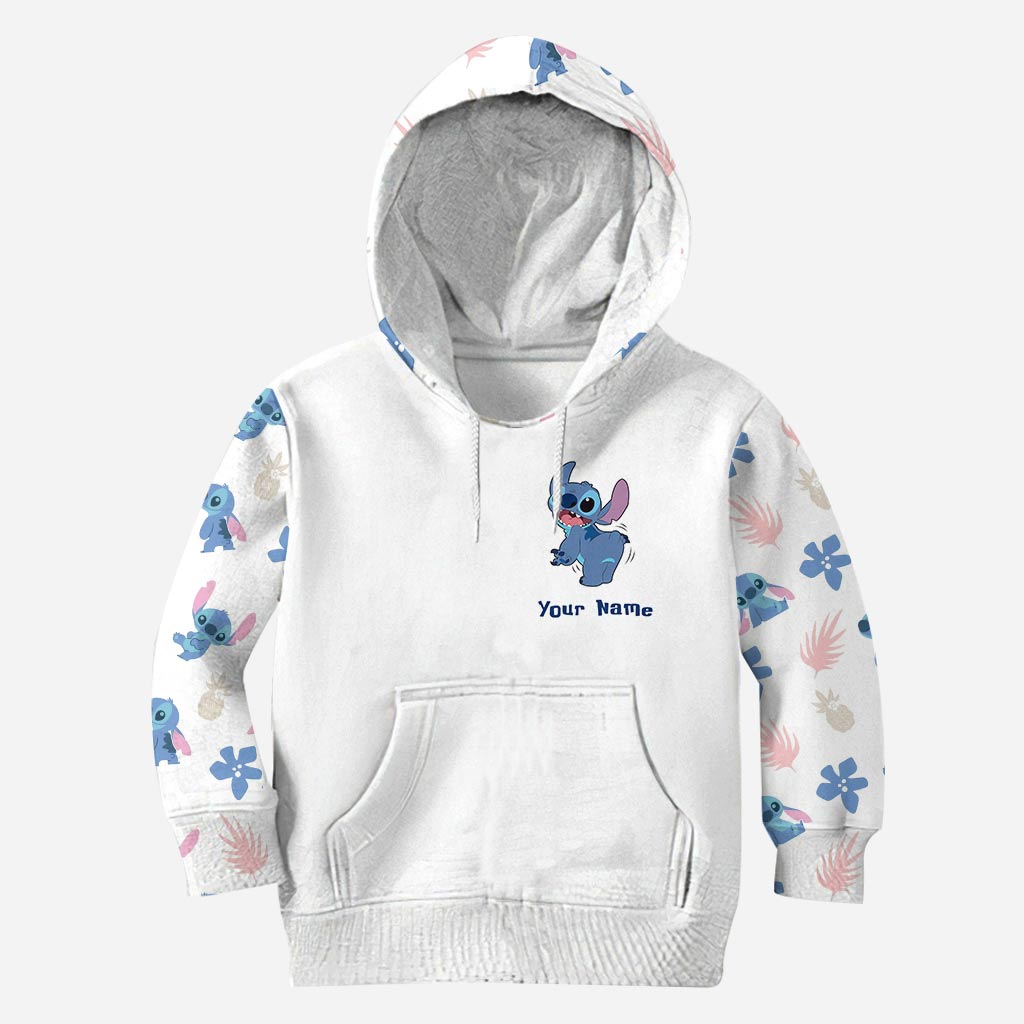 You Can Talk Behind My Back - Personalized Ohana Hoodie And Leggings