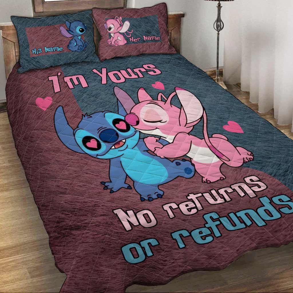 I'm Yours No Returns - Personalized Ohana Quilt Set