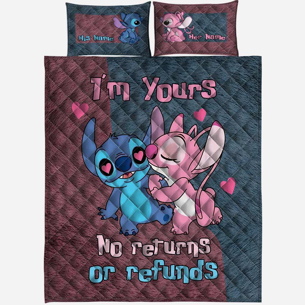 I'm Yours No Returns - Personalized Ohana Quilt Set