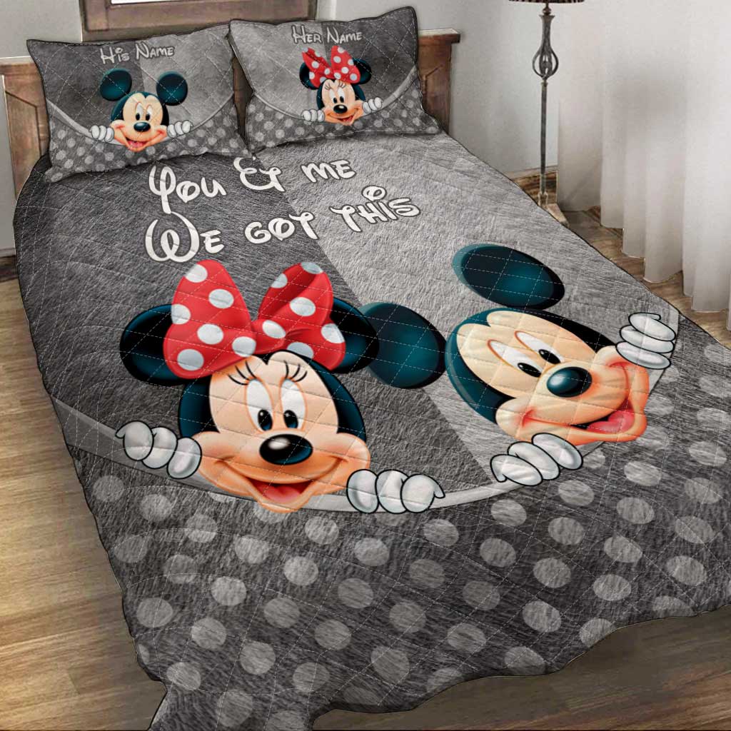 You & Me - Personalized Mouse Quilt Set