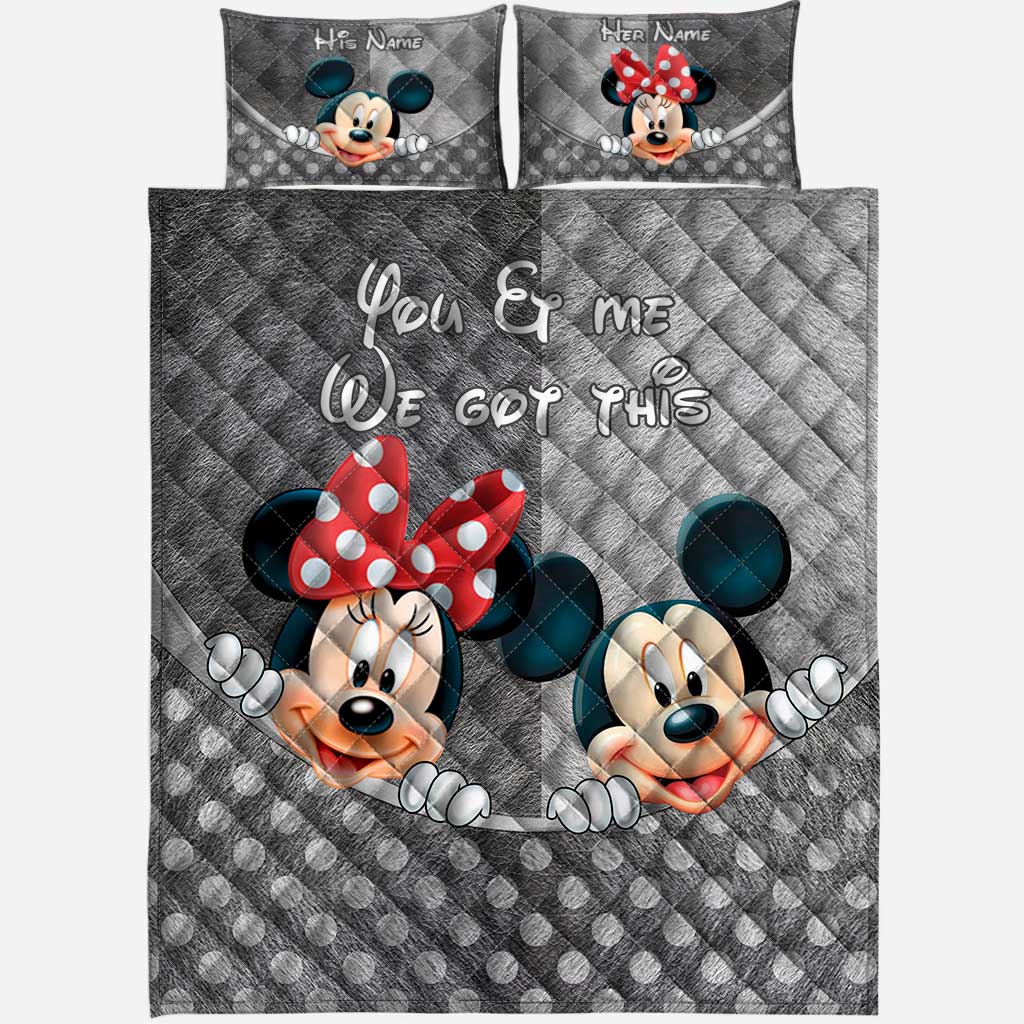 You & Me - Personalized Mouse Quilt Set