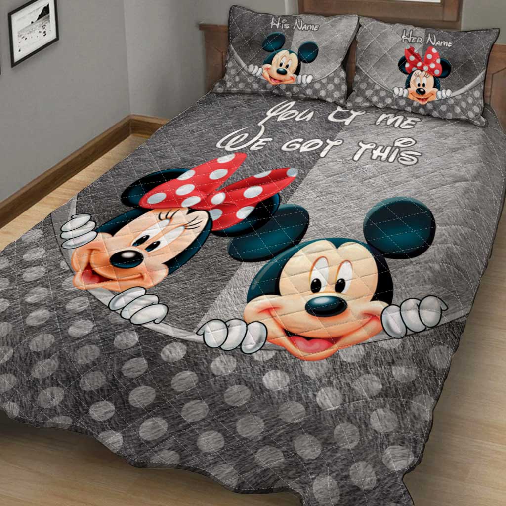 You & Me - Personalized Mouse Quilt Set