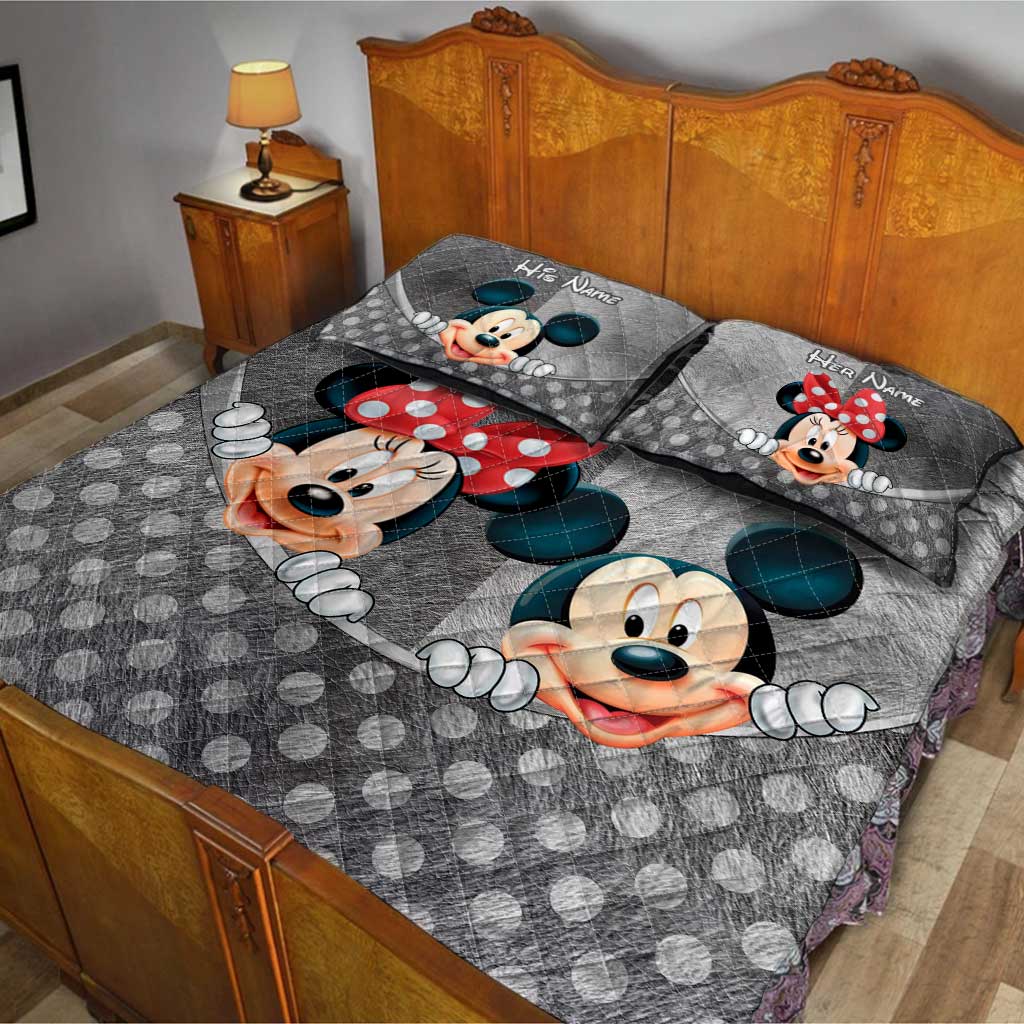 You & Me - Personalized Mouse Quilt Set