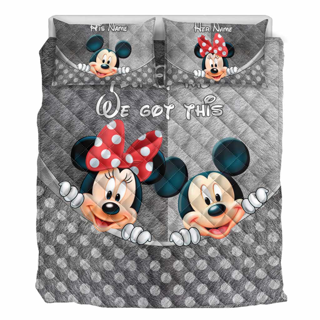 You & Me - Personalized Mouse Quilt Set