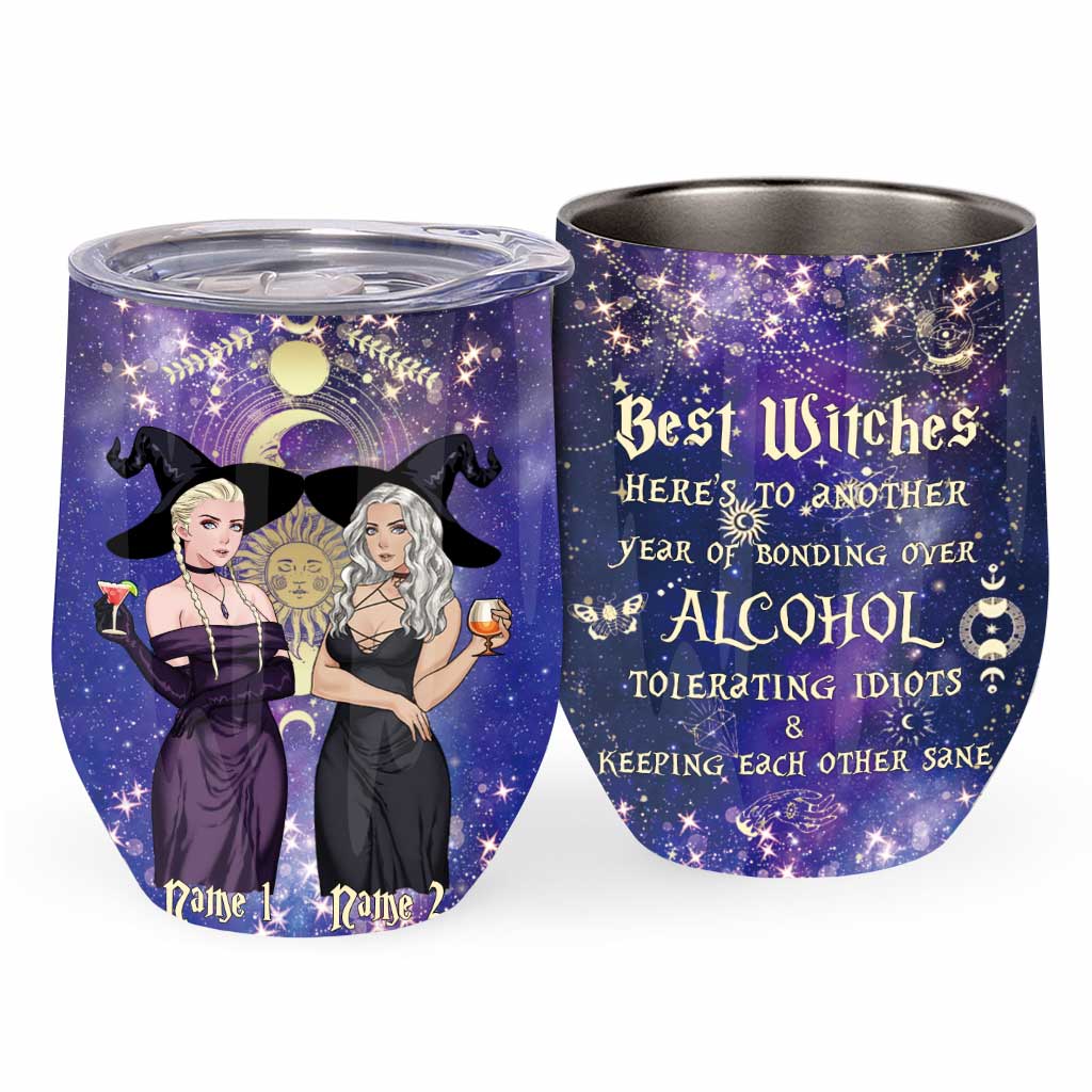 Best Witches - Personalized Witch Wine Tumbler