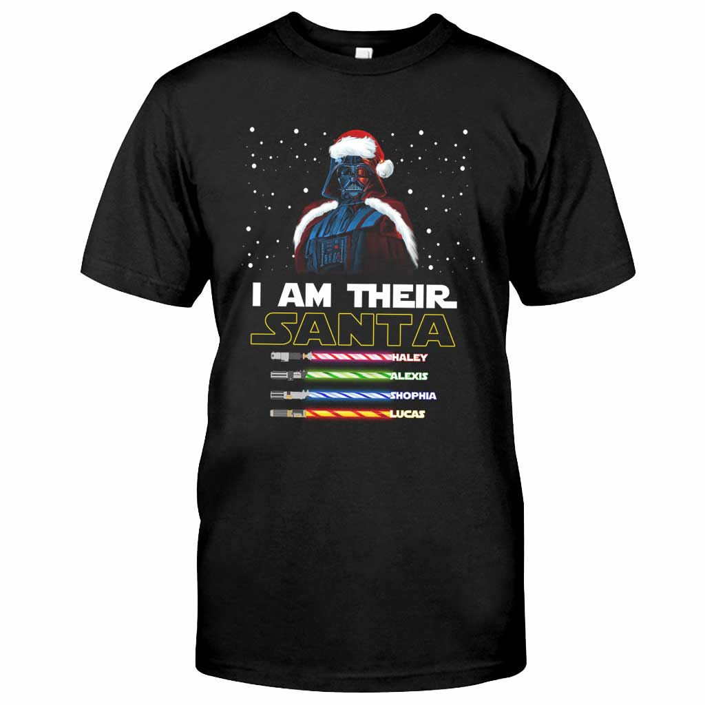 I Am Their Santa - Personalized Christmas Father T-shirt and Hoodie