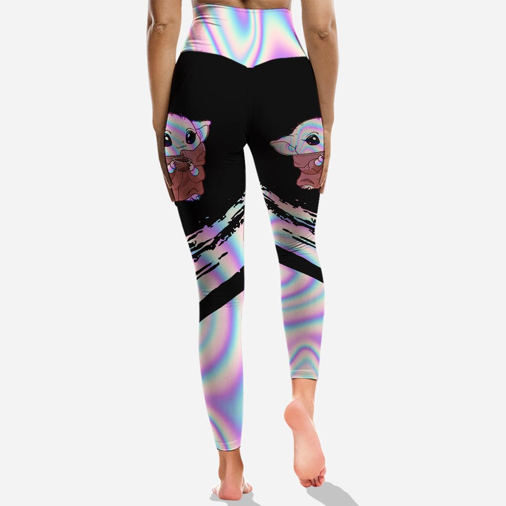 Too Cute For Dark Side - Personalized The Force Hoodie and Leggings