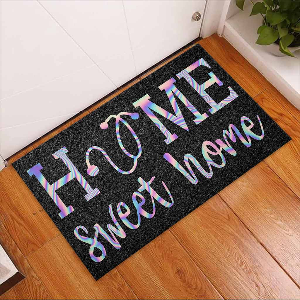 Home Sweet Home - Nurse Coir Pattern Print Doormat
