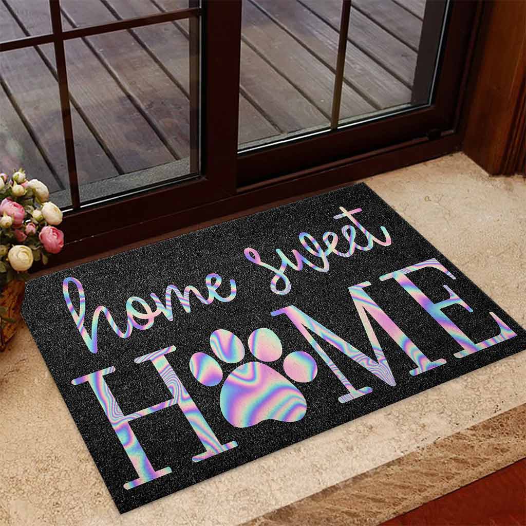 Home Sweet Home - Dog Coir Pattern Print Doormat