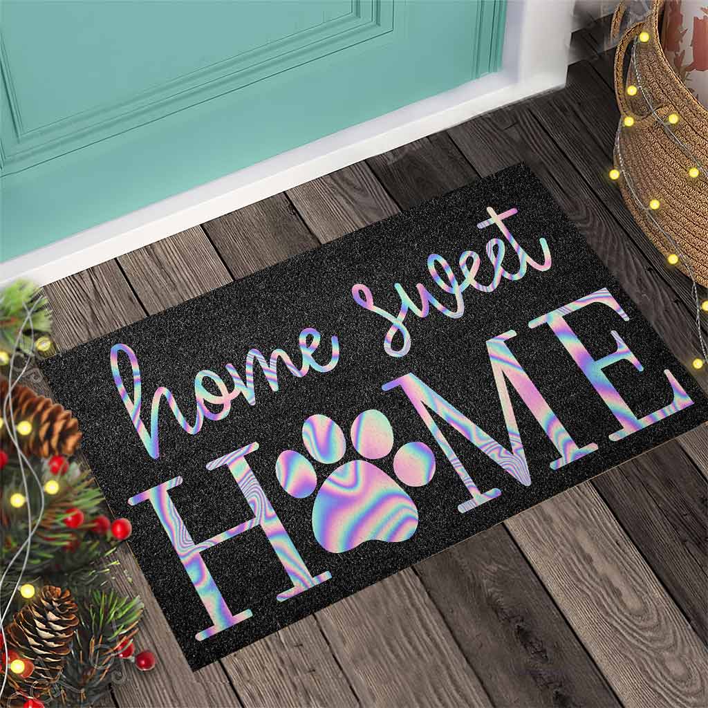 Home Sweet Home - Dog Coir Pattern Print Doormat