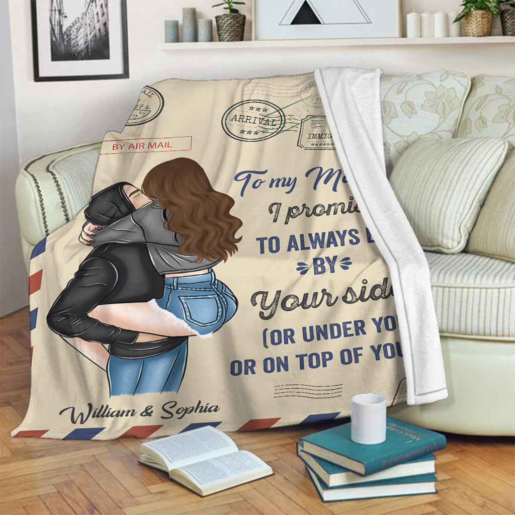 I Promise To Be By Your Side - Personalized Couple Blanket