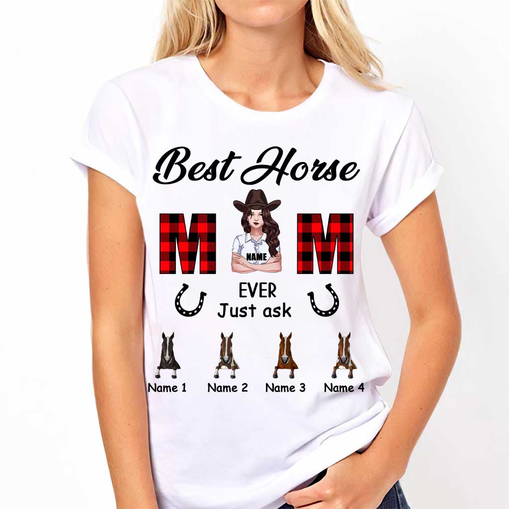 Best Horse Mom Ever - Personalized T-shirt and Hoodie
