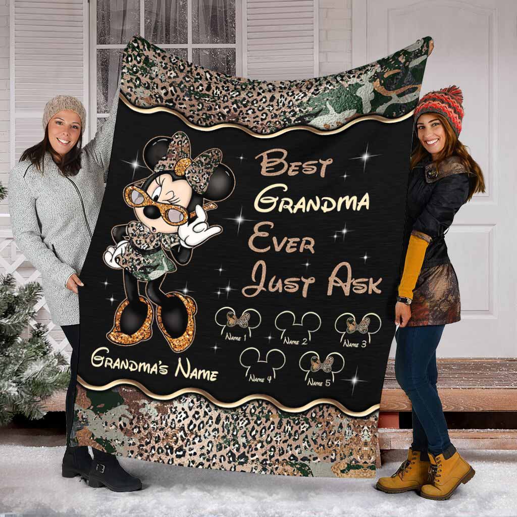 Best Grandma Ever - Personalized Mother's Day Mouse Blanket