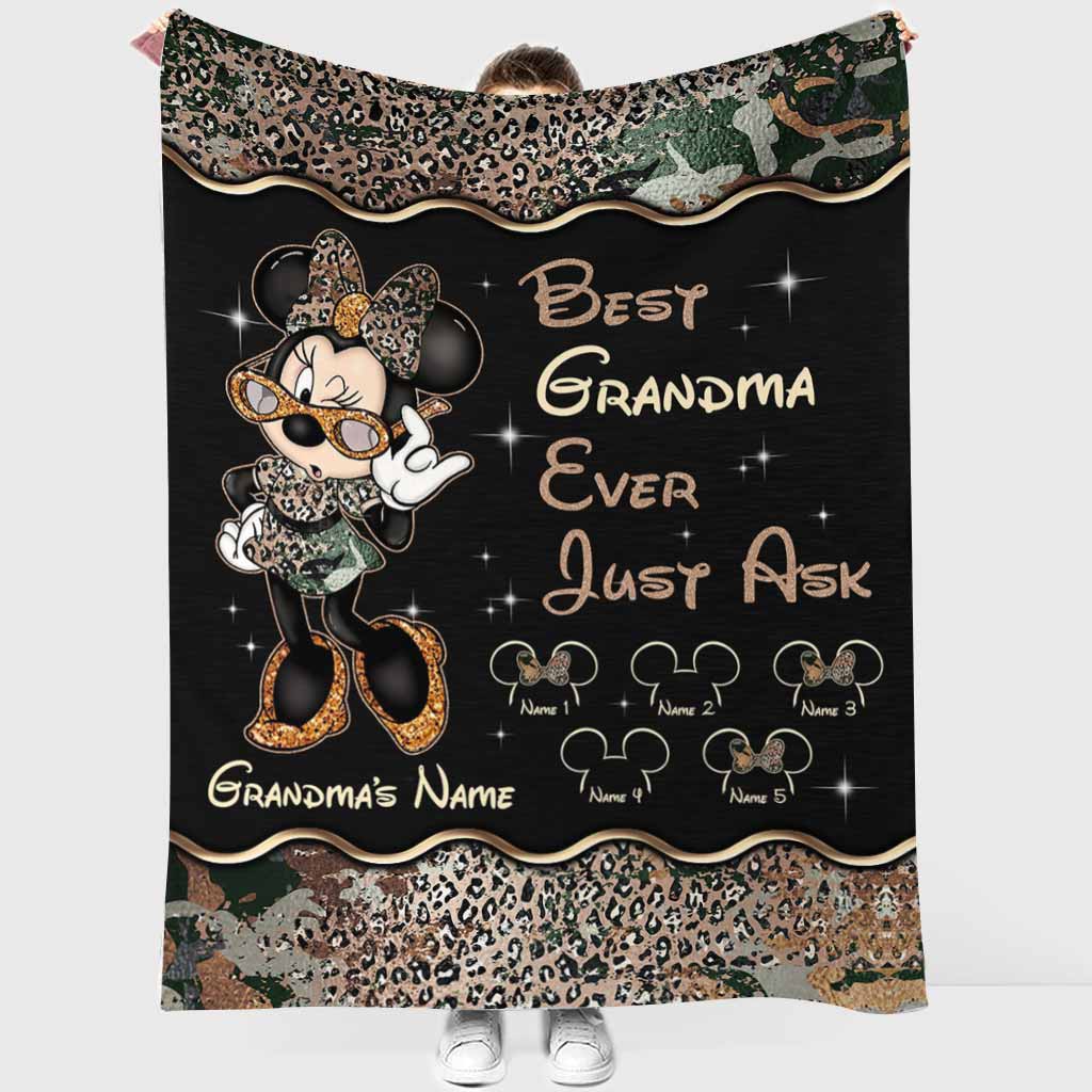 Best Grandma Ever - Personalized Mother's Day Mouse Blanket