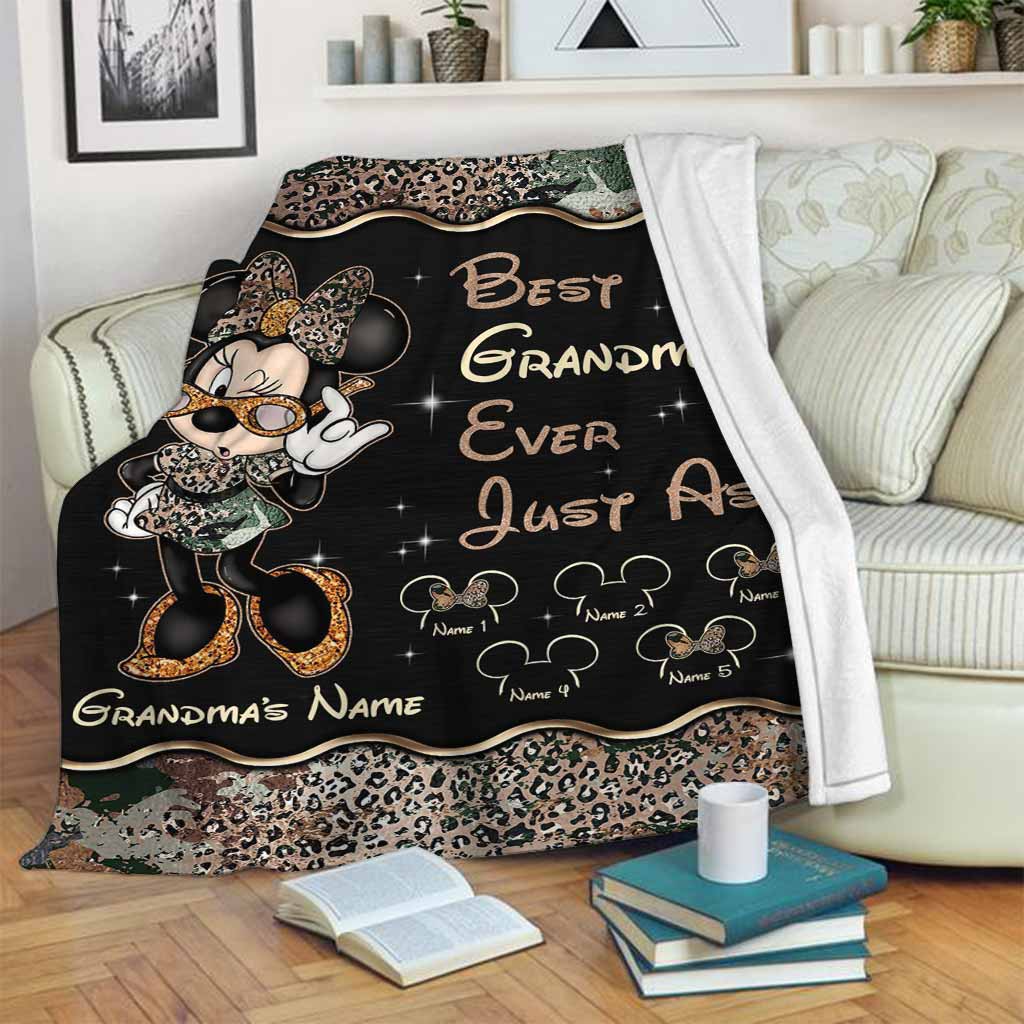 Best Grandma Ever - Personalized Mother's Day Mouse Blanket