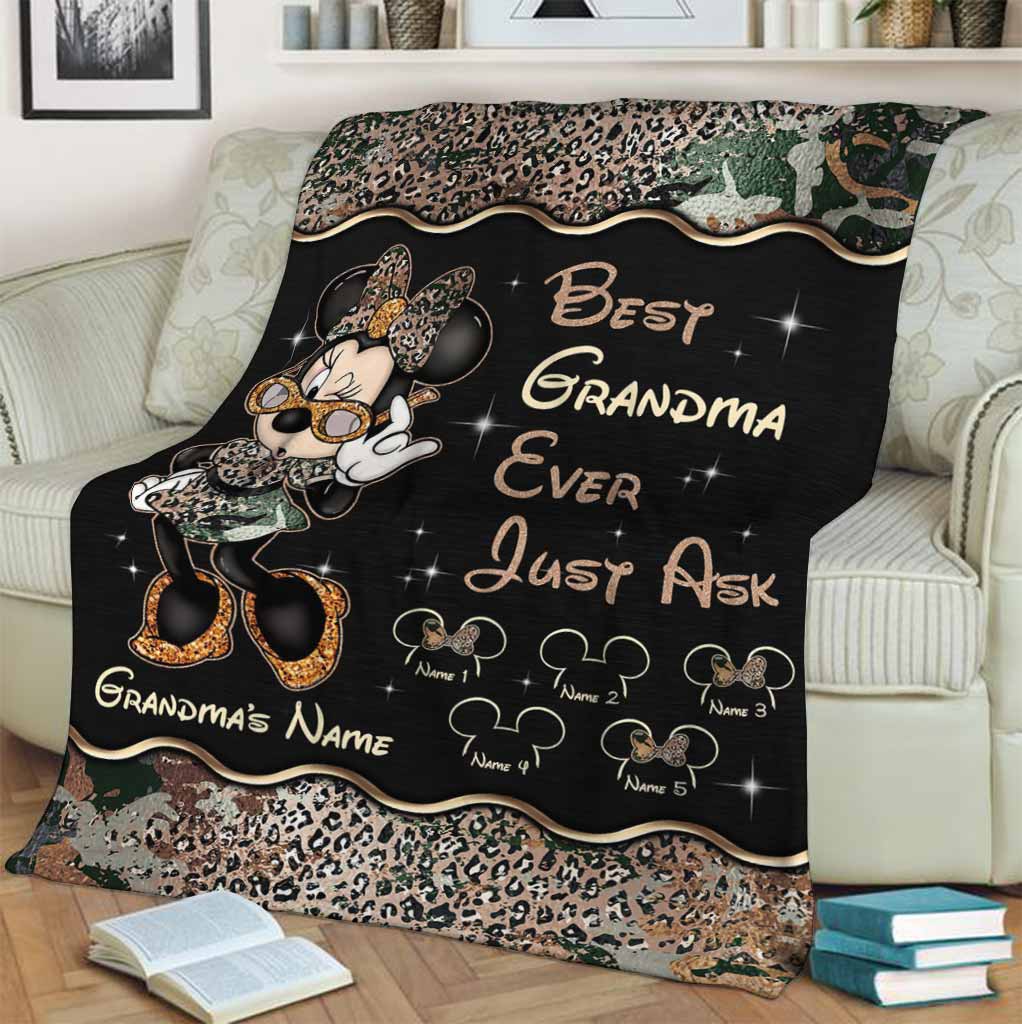 Best Grandma Ever - Personalized Mother's Day Mouse Blanket