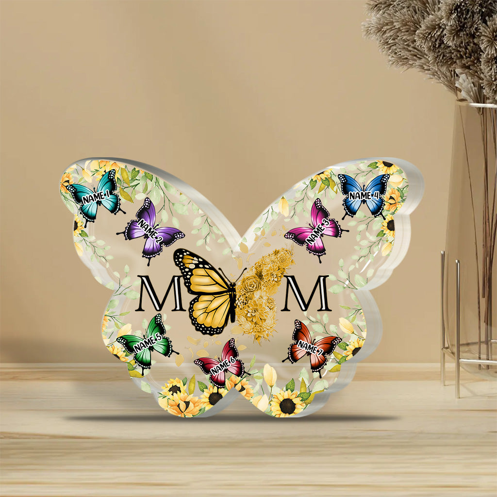 Mother And Children - Personalized Mother's Day Mother Custom Shaped Acrylic Plaque