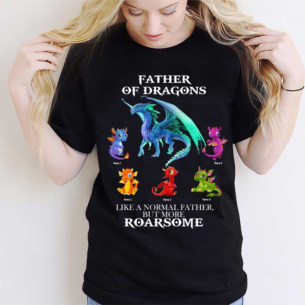 Father Of Dragons - Personalized Father's Day T-shirt and Hoodie