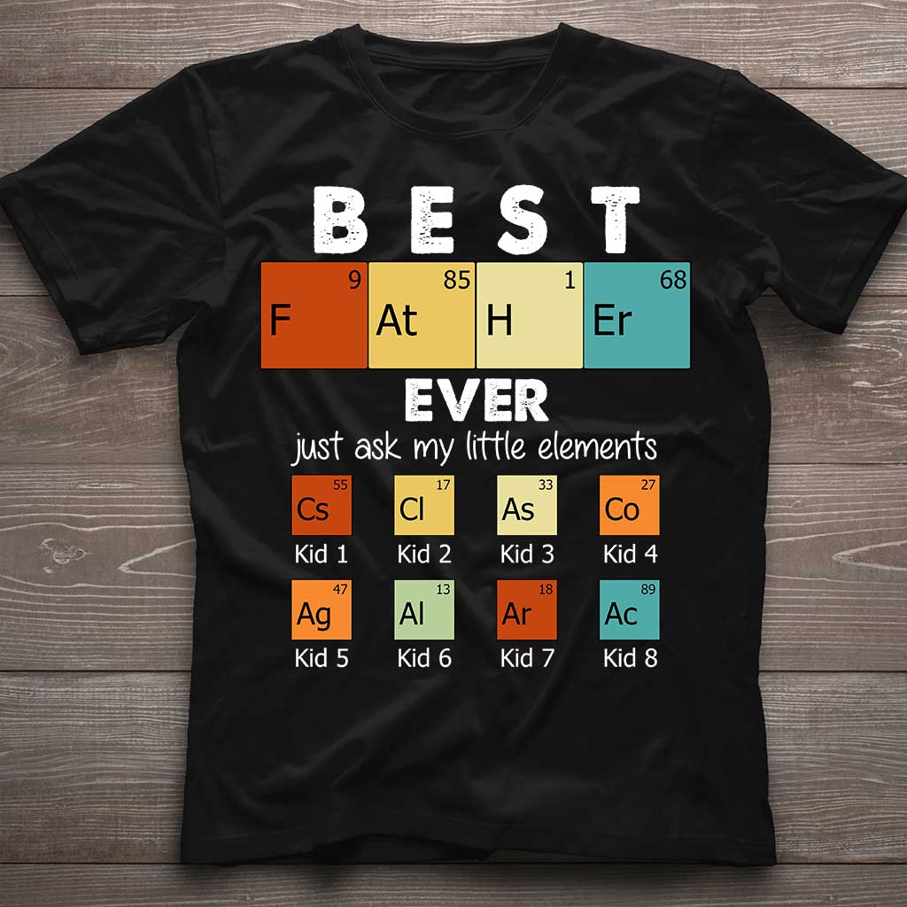 Best Father Ever - Science Personalized T-shirt and Hoodie