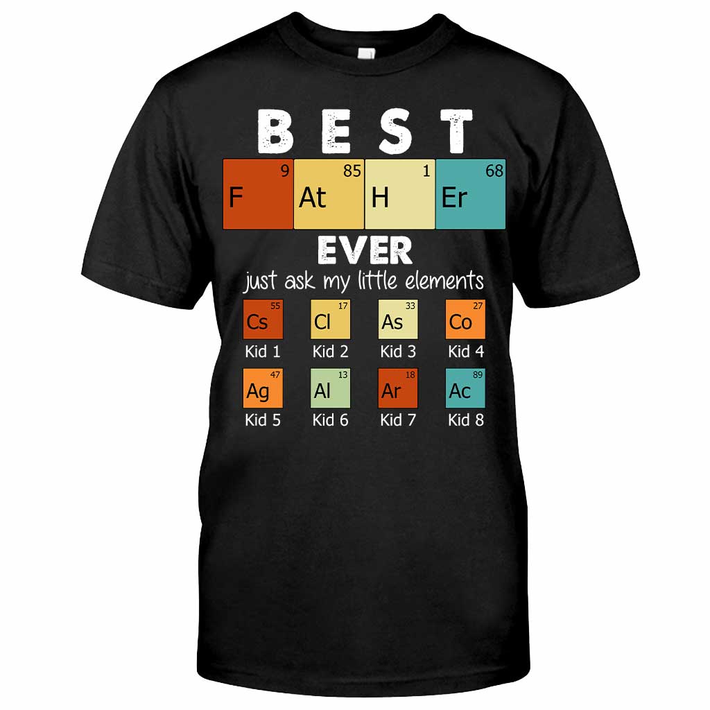 Best Father Ever - Science Personalized T-shirt and Hoodie