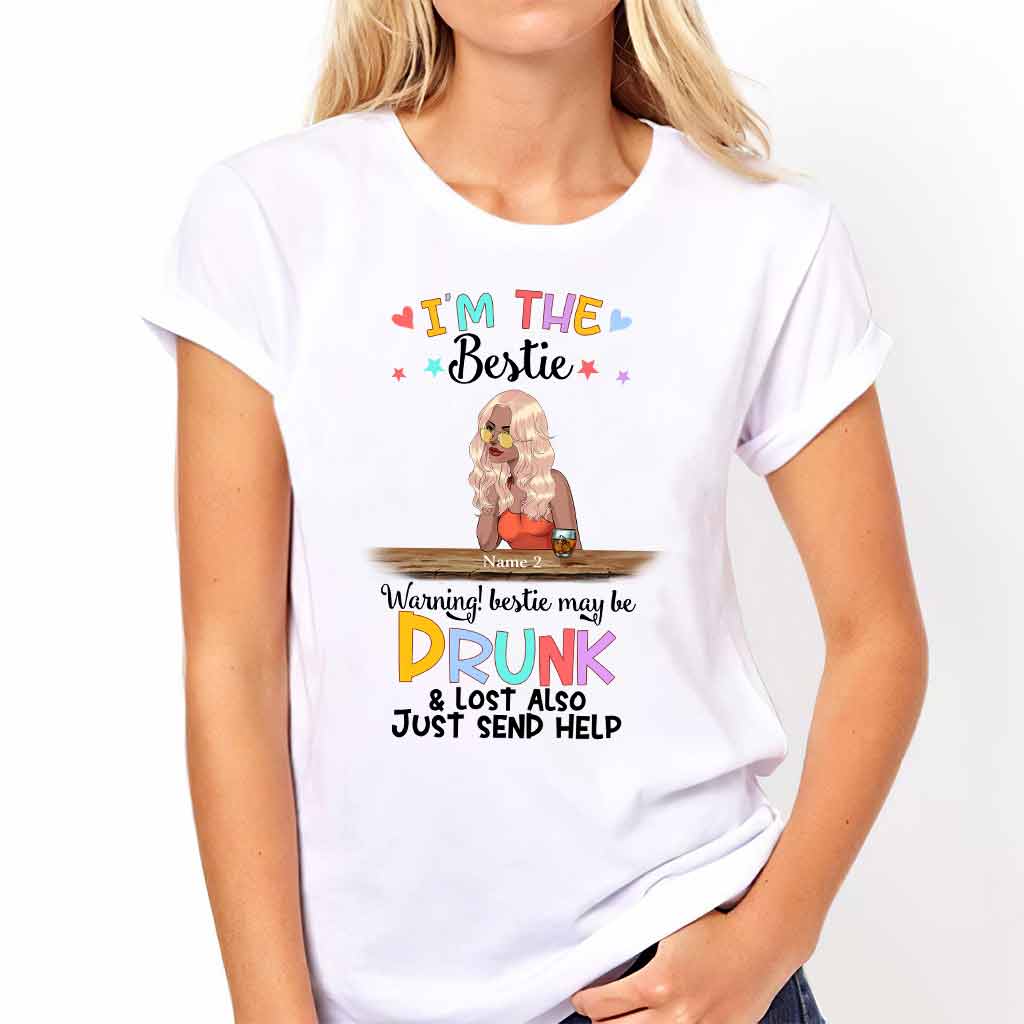 If Lost Or Drunk - Bestie Personalized T-shirt And Hoodie