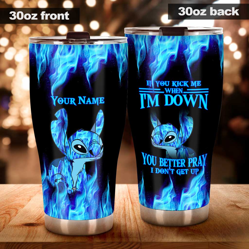 If You Kick Me - Personalized Ohana Tumbler