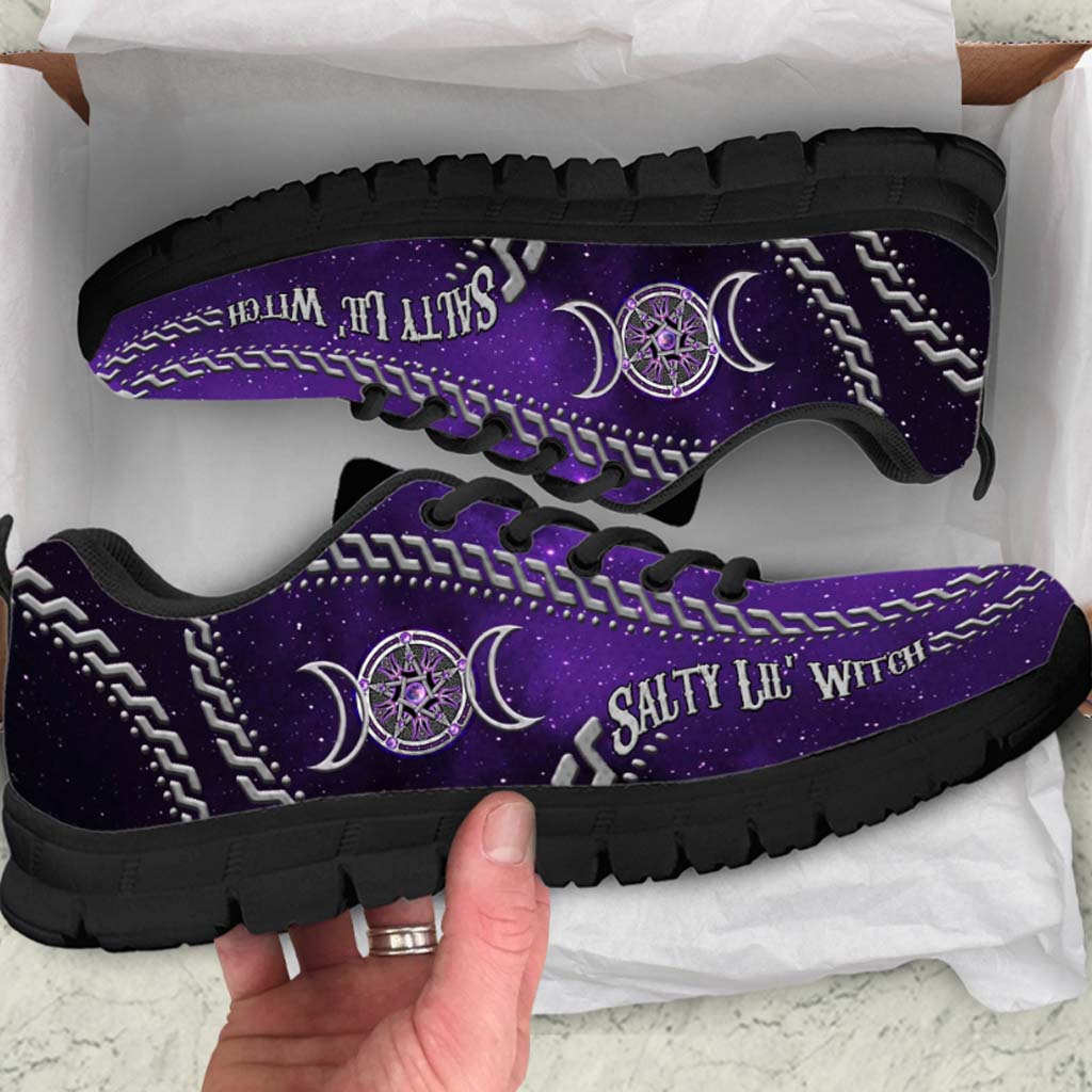 Salty Lil' Witch Purple Tripple Moon Sneakers