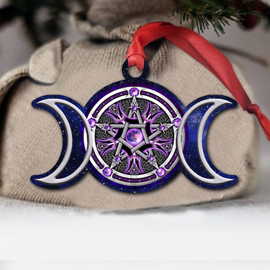Triple Moon - Witch Ornament With 3D Pattern Print (Printed On Both Sides)