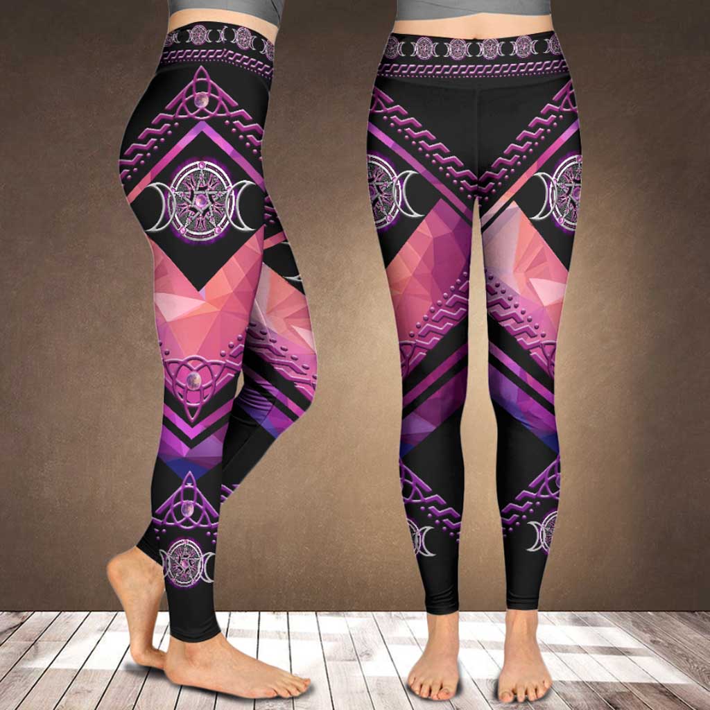 Unique Purple Triple Moon Witch Leggings