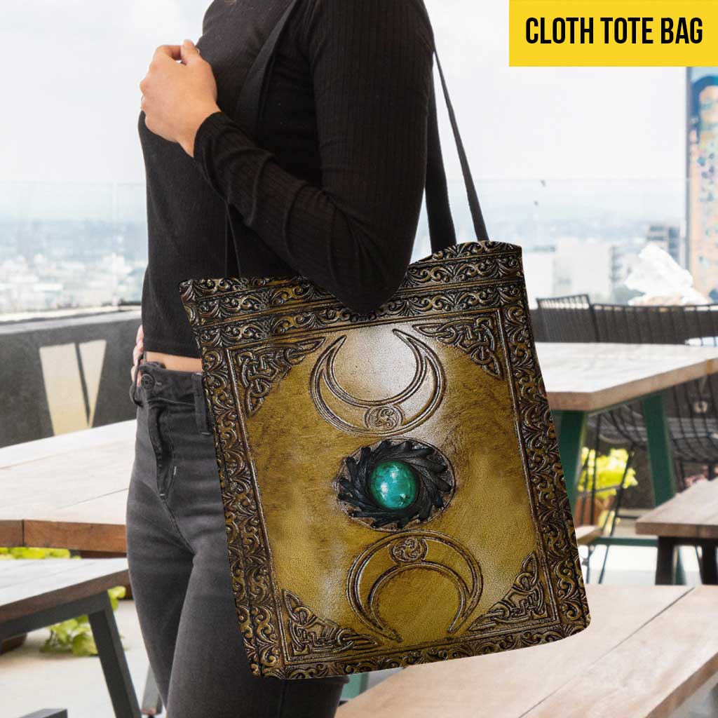 Triple Moon Third Eye Witch 3D Pattern Print Tote Bag